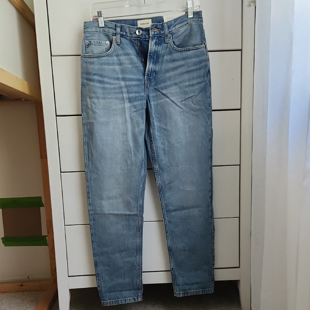 Everlane Light Blue Straight Leg Jeans "run around jeans" NEW